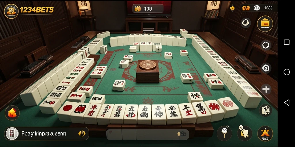 Tampilan gameplay Mahjong di 1234BETS yang menarik.