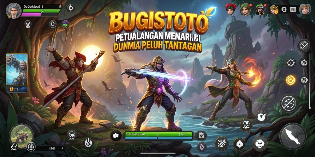 Tampilan gameplay menarik dalam petualangan BUGISTOTO.