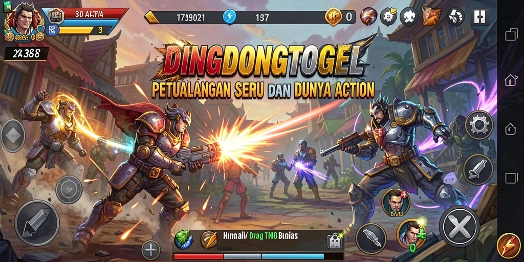 Screenshot aksi mendebarkan dari DINGDONGTOGEL dengan gameplay yang seru.