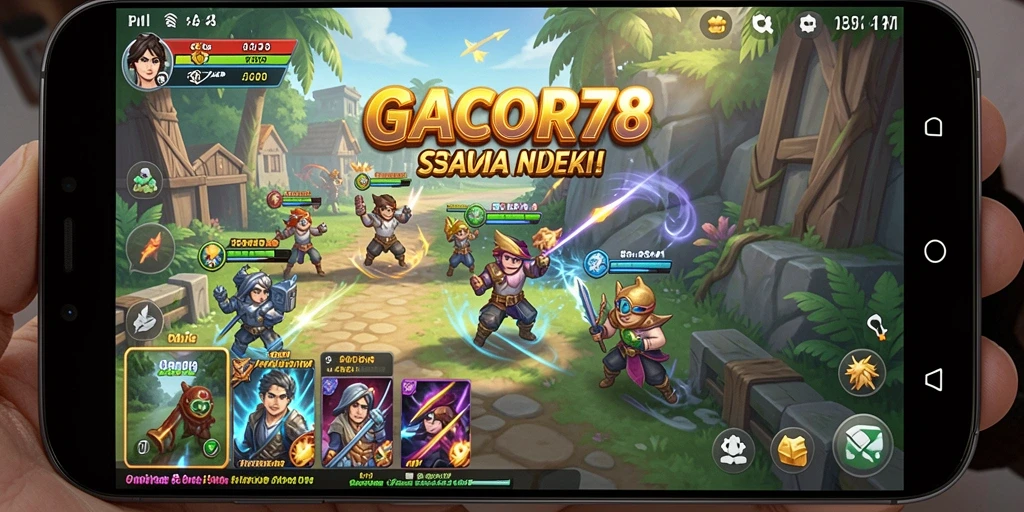 Tangkapan layar GACOR78 menampilkan aksi strategi yang menegangkan.