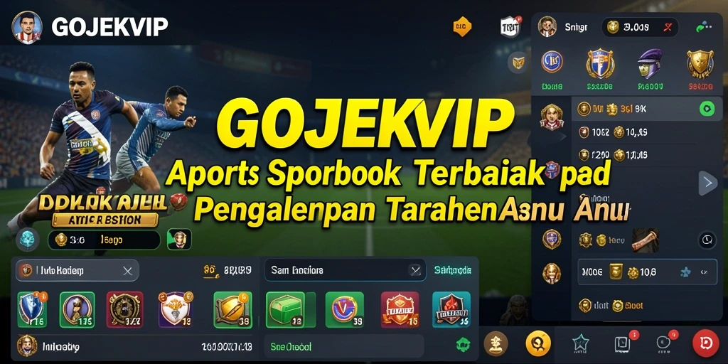 Tampilan antarmuka GOJEKVIP yang menarik dan intuitif untuk taruhan.