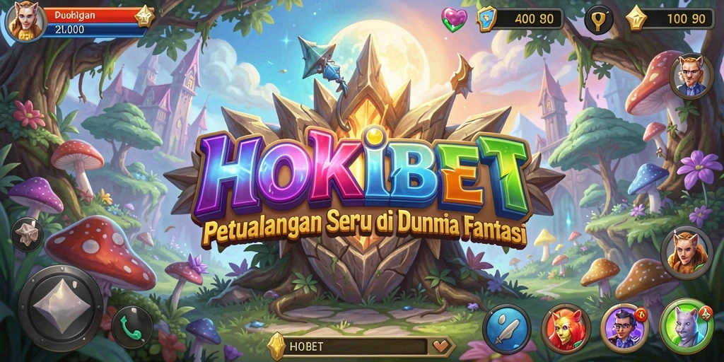 Screenshot gameplay HOKIBET yang menggambarkan petualangan seru.