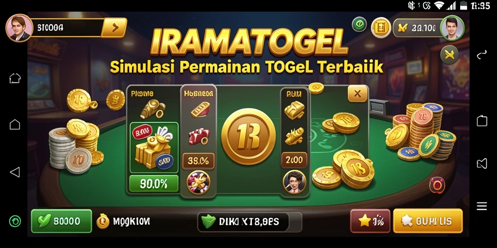 Tampilan gameplay menarik IRAMATOGEL dengan interaksi pengguna yang dinamis.