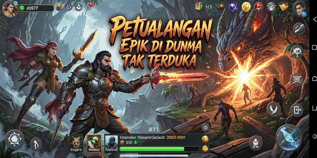 Screenshot gameplay JOS77 yang menunjukkan petualangan mendebarkan.