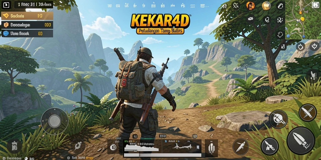 Tampilan gameplay KEKAR4D di dunia terbuka yang luas.