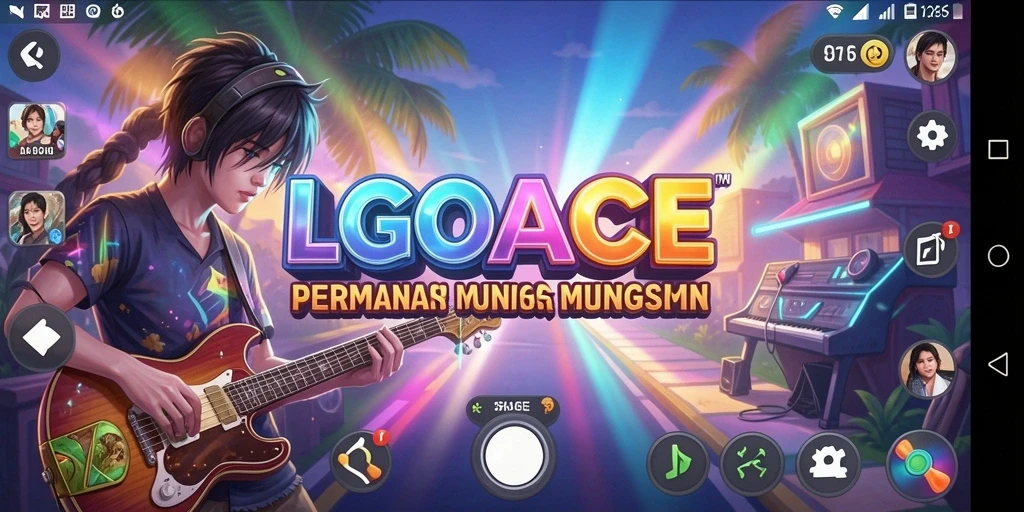 Tampilan gameplay LGOACE yang penuh warna dan interaktif.