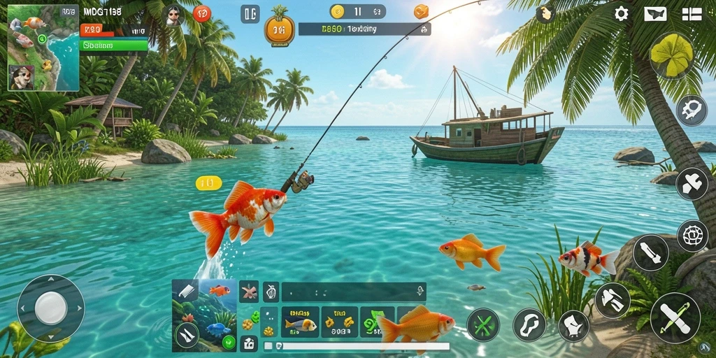Gambaran gameplay seru saat memancing di MDG188.