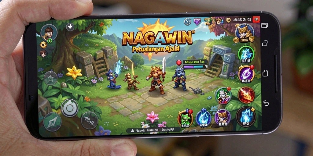 Screenshot dari gameplay NAGAWIN yang mendebarkan di dunia RPG.