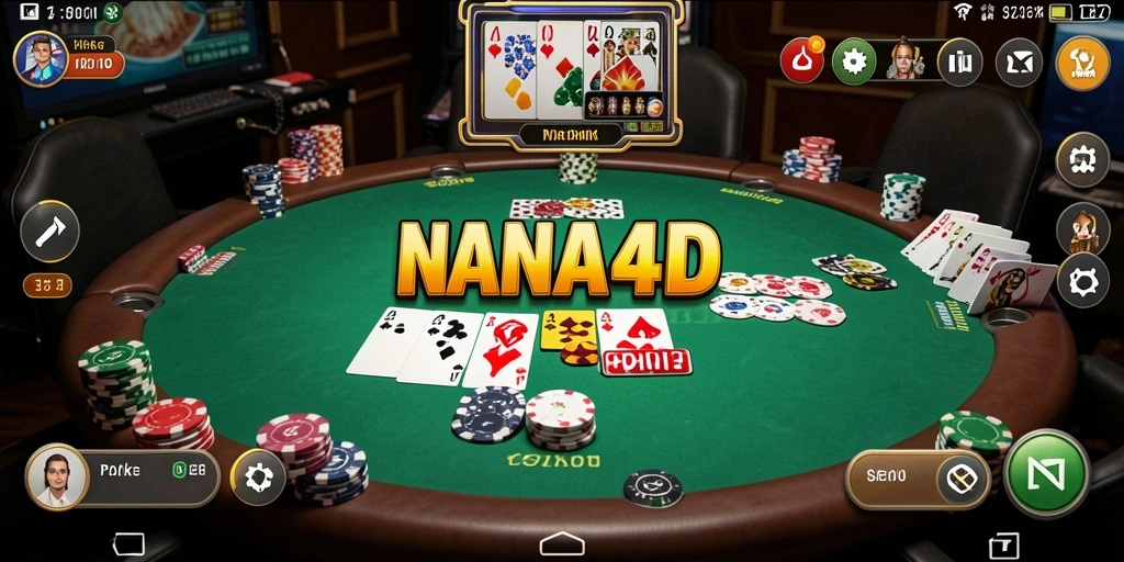 Gameplay menarik NANA4D dengan suasana poker yang mendebarkan.