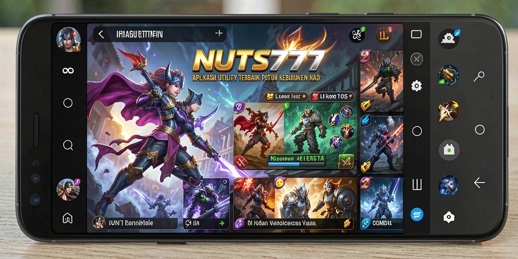 Tampilan antarmuka NUTS777 yang sederhana dan mudah digunakan.