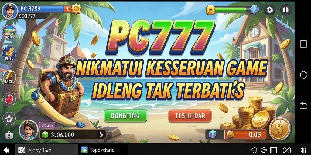 Screenshot utama PC777 menampilkan gameplay Idle yang seru dan menarik.