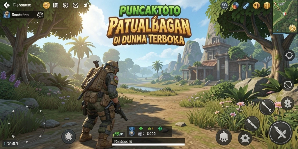Tampilan gameplay Open World yang epik dan menawan.