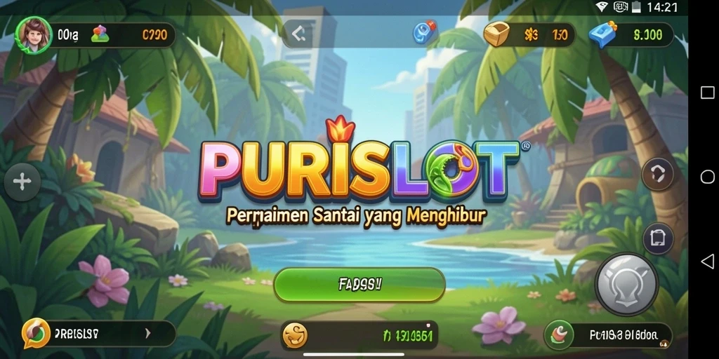 Screenshot menunjukkan pemain sedang menikmati permainan slot yang seru.