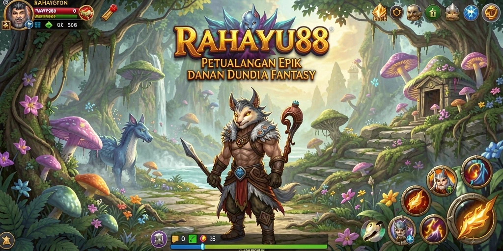Tampilan grafis menakjubkan dari gameplay RPG RAHAYU88.
