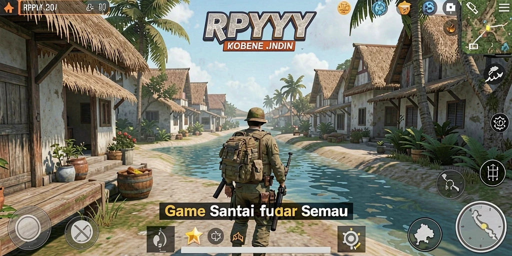 Screenshot gameplay RPYYY menampilkan aksi seru dan warna-warni.