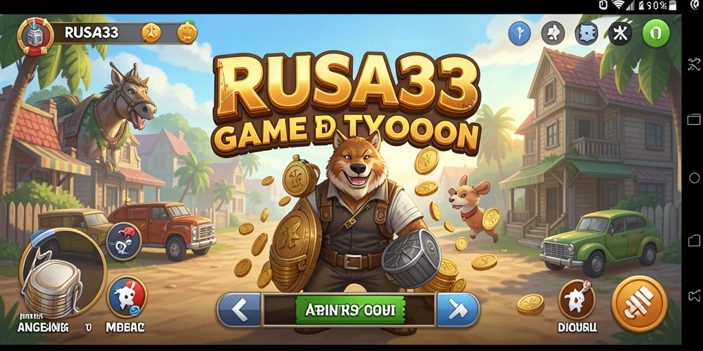 Screenshot gameplay RUSA33 menampilkan aktivitas manajemen Tycoon yang mendebarkan.