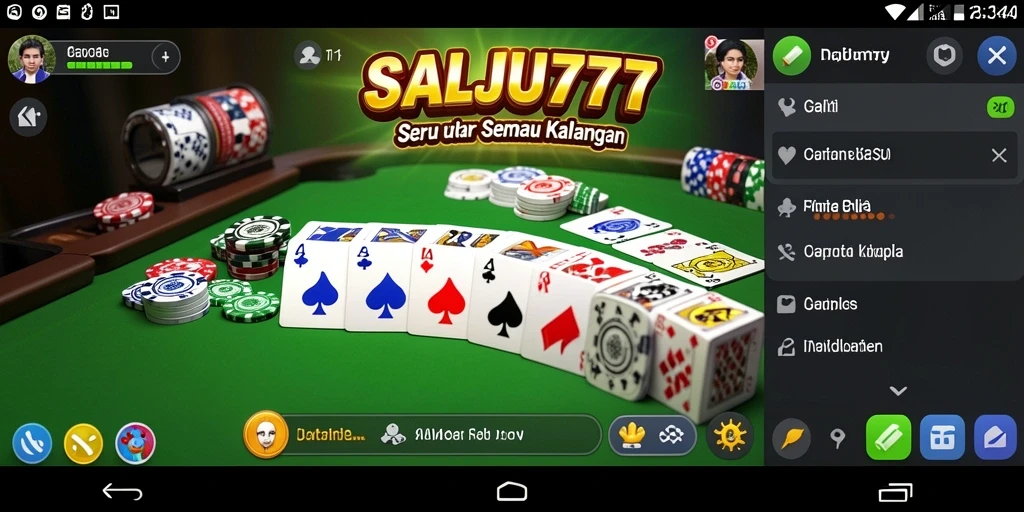 Tampilan gameplay SALJU777 yang seru dan interaktif.