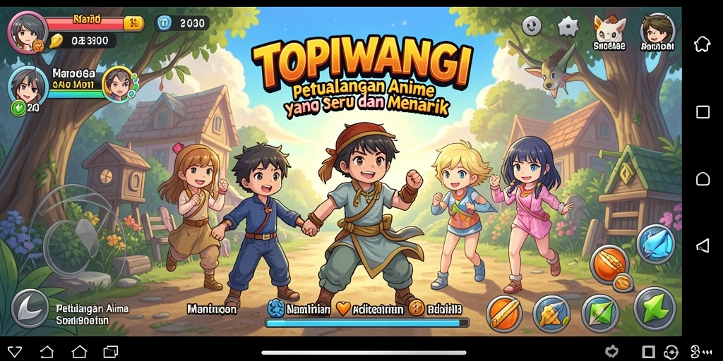 Screenshot gameplay TOPIWANGI yang menampilkan petualangan seru.
