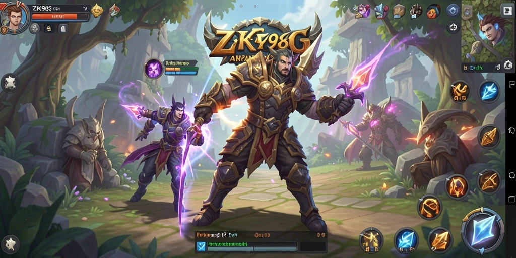 Screenshot menunjukkan aksi seru dan grafik menakjubkan dari ZK988.