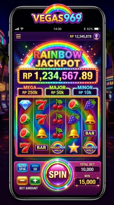 Tampilan utama aplikasi vegas969 dengan berbagai pilihan aplikasi.